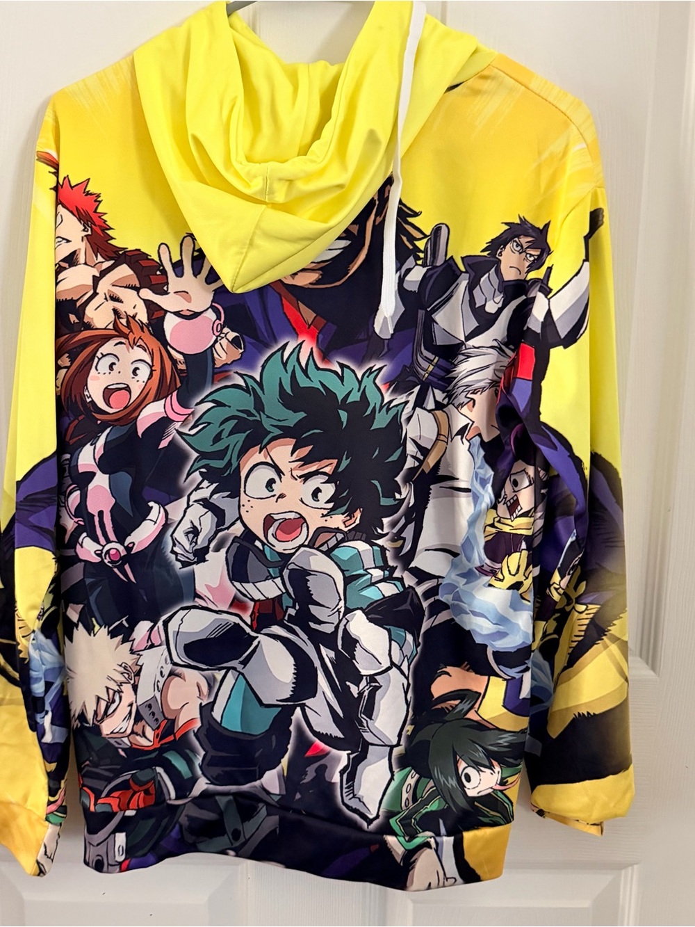 My Hero Academia Crew Graphic Yellow Hoodie - Picture 4 of 5